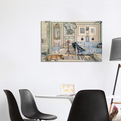 «Larsson: Home, C1895» par Carl Larsson - impression sur toile tendue