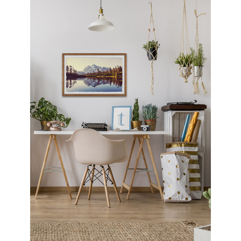 Mirror Landscape - Single Picture Frame Painting, 41 cm H x 61 cm W x 3.81 cm D