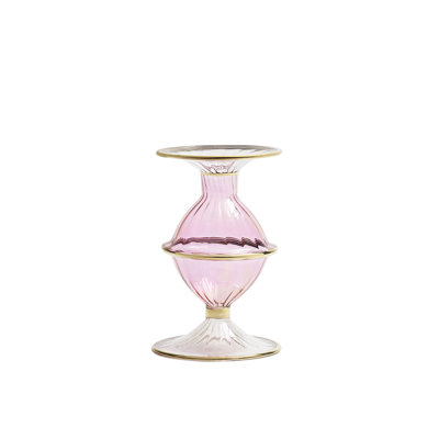 F2023 5.5'' H Glass Tabletop Candlestick
