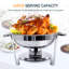 Ensemble de buffet à vaisselle rond en acier inoxydable de 5,3 pte Mint Pantry®
