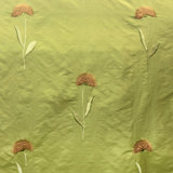 Chloe Fabric | Floral Embroidered Silk Fabric | Drapery & Curtain Fabric