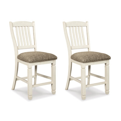 Chailey Upholstered Counter Stool with Solid Wood Frame