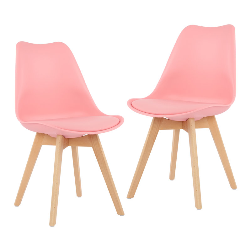 Pascal Upholstered Side Chair, Pink