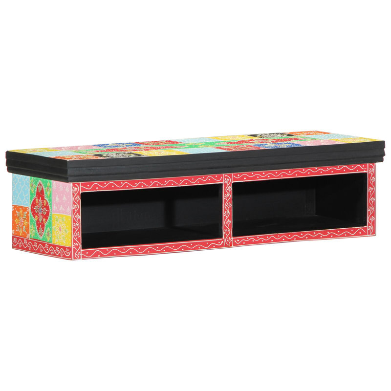 Natural Wood Rectangle Accent Cabinet