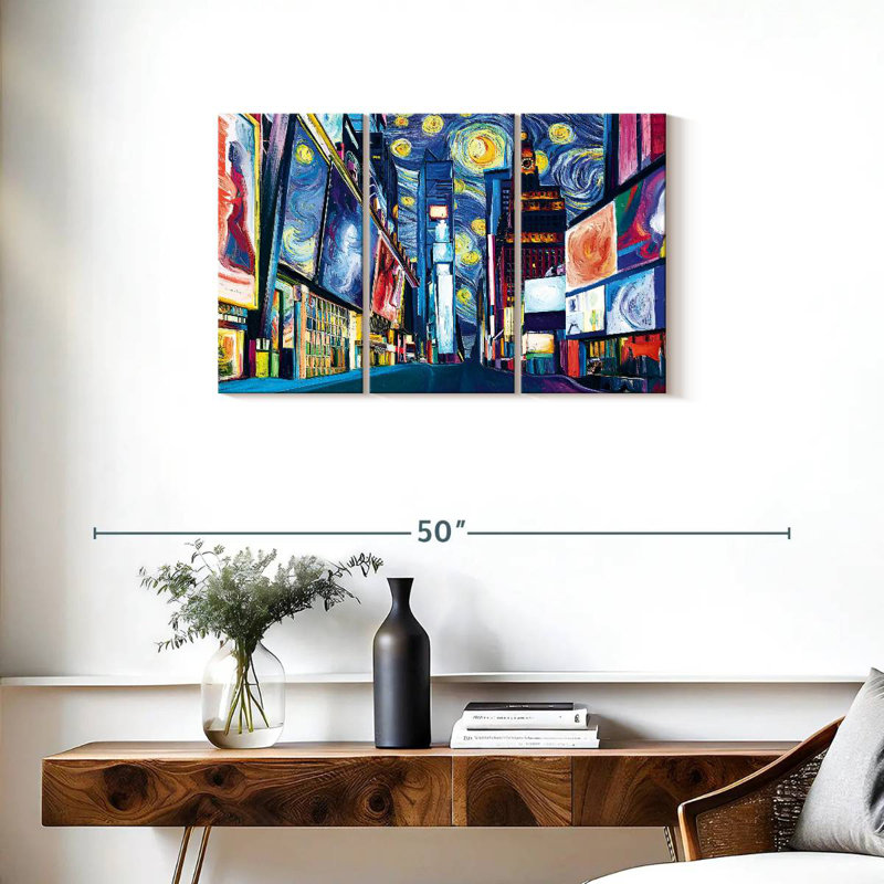 Sebbie Time Square Starry Night, 20" H x 33" W
