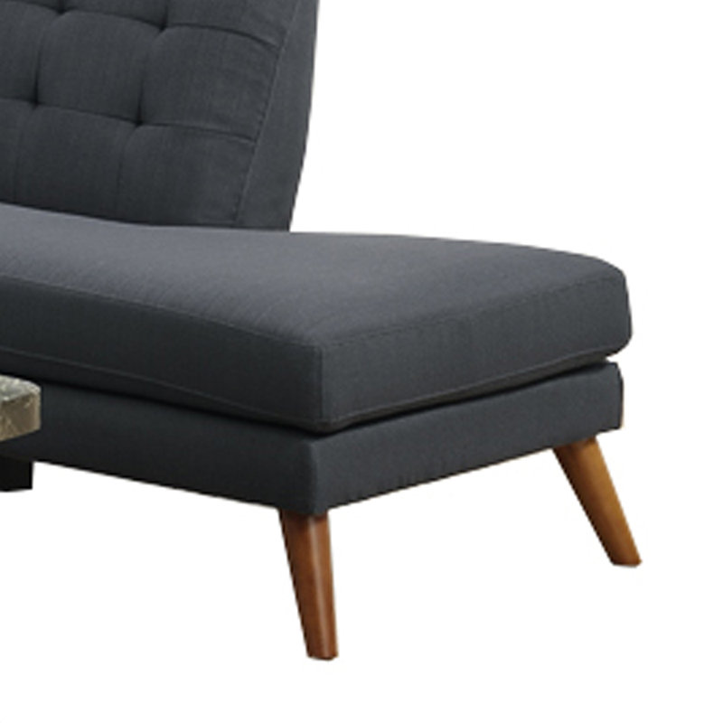 Sectional with Right Hand Facing Chaise, Dark Gray