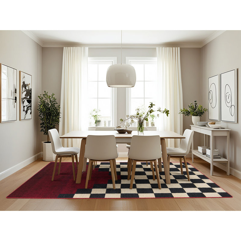 Tapis abstrait moderne 5252, Rectangle 7 pi x 10 pi