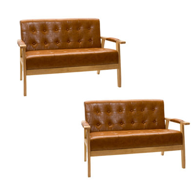 Faux Leather Upholstered Bench