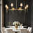 Lutina 8-Light Round Gold Chandelier with Wine Glass Shades for Living Room, Dining Room-1412952789