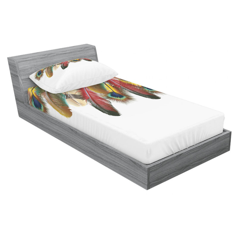 Microfiber Sheet Set, Twin Sheet Set with Fitted Sheet