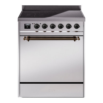 Cuisinière à induction 30 pouces avec 4 éléments à induction (porte pleine) ILVE Nostalgie II Series