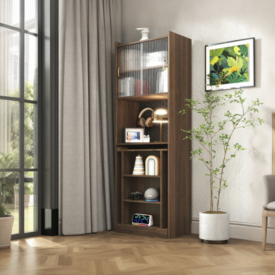 Folding Desk With Storage, Space-Saving Foldable Computer Desk For Small Spaces, Writing Study Table For Home Office, Bedroom, Dorm, Apartment
