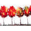 Arbres abstraits de style industriel - Décoration sur toile encadrée