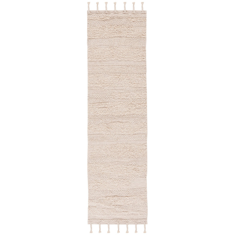 Powell Hand Woven Wool Striped Rug, Runner 2'3" x 8'