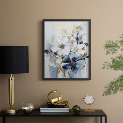 FLORAL Series CCLXXIV  -Premium Framed Print -Ready to Hang - No Nails Required