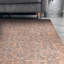 Tapis brun à motif tissé rétro-2063119038
