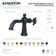 Kingston Brass Nautical Single-Handle 1-Hole Deck Mount Bathroom Faucet with Push Pop-Up