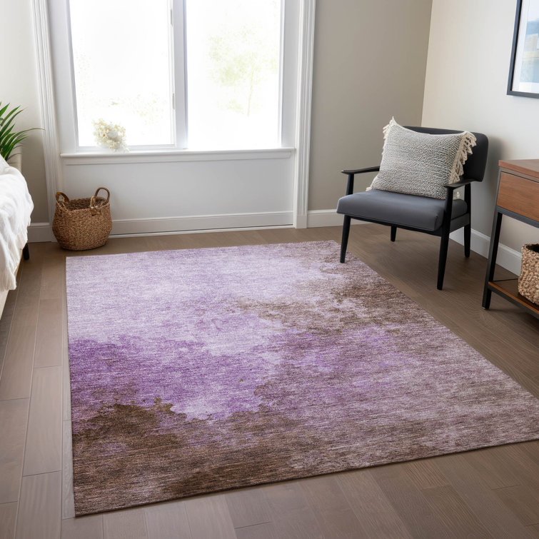Machine Washable Indoor/Outdoor Cicel ACN1138 Lavender