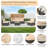 6 Pieces Patio Furniture Set - Rattan Outdoor Daybed With Retractable Canopy, Outdoor Furniture Sectional Sofa Set