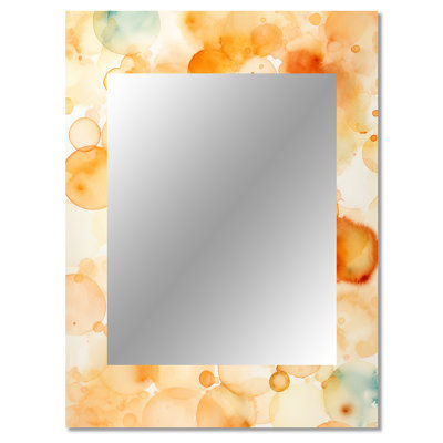 Sunset Reverie Abstract Collages I - Abstract Collages Decorative Mirror, Modern Wall Mirror, Printed Metal Art