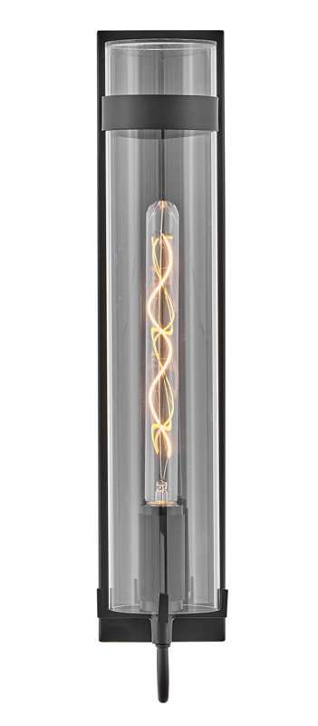 Ryden 1 - Light Outdoor Wall Lantern, Black