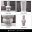 Ceramic Vase For Living Room Furniture, Luxury Handmade Table Vase in Grey