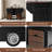 54" Farmhouse Kitchen Island With Drop Leaf, Power Outlet, Kitchen Storage Cart With 2 Doors, 2 Drawers, Rolling Kitchen Island On 4 Large Wheels With Spice Rack For Kitchen, Dining Room-1204602094