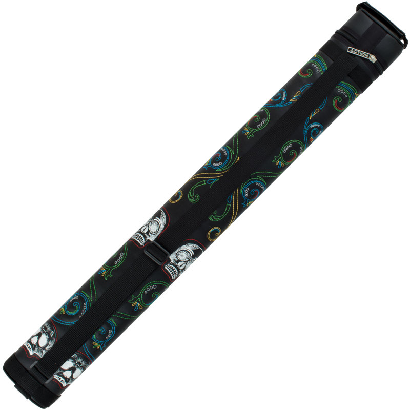  Action Calavera CALC22A 2 Butt 2 Shaft Hard Pool Cue Case - Blue 