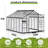 10 ft. W x 12 ft. D Greenhouse for Outdoors,  with Quick Setup Structure and Roof Vent, Black
