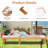 Amoban Outdoor Eucalyptus Wood Chaise Lounge