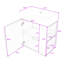 Meuble-lavabo mural avec lavabo en céramique et rangement à droite-2133308780