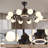 39.4" Bladeless Ceiling Fan with Remote and 10 lights-1419108094
