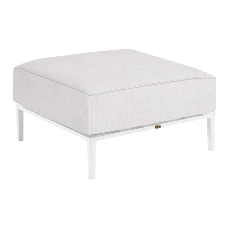 Repose-pieds Havana, Sunbrella® ‑ lin neige, No welt/Standard fill, Black