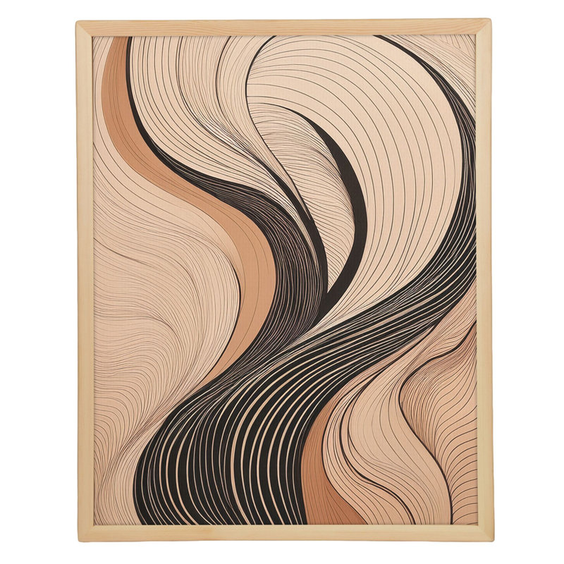 Peinture décorative sur toile encadrée
