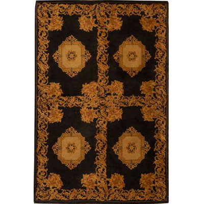 Hand-Knotted High-Quality Black Area Rug