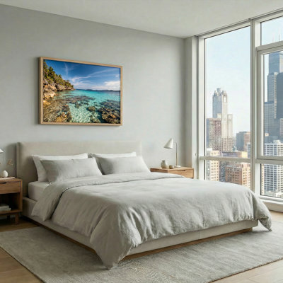 Ensemble de 1 tableau sur toile « Plage tropicale »