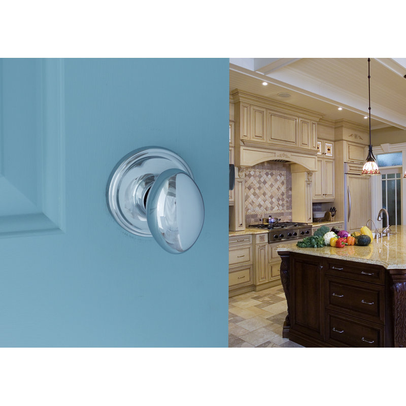 Egg 2.8'' Diameter Passage (Hall & Closet), Polished Stainless Chrome