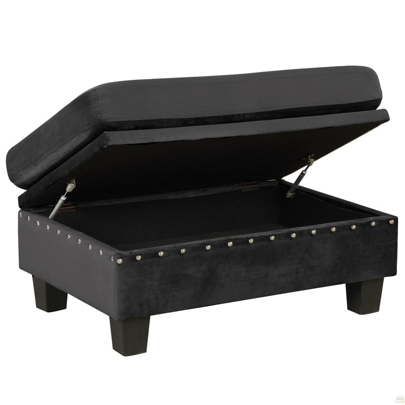 Canapé modulaire de 105 po avec repose-pieds avec rangement, canapé en L avec 2 coussins et porte-gobelets, canapé modulaire avec méridienne réversible