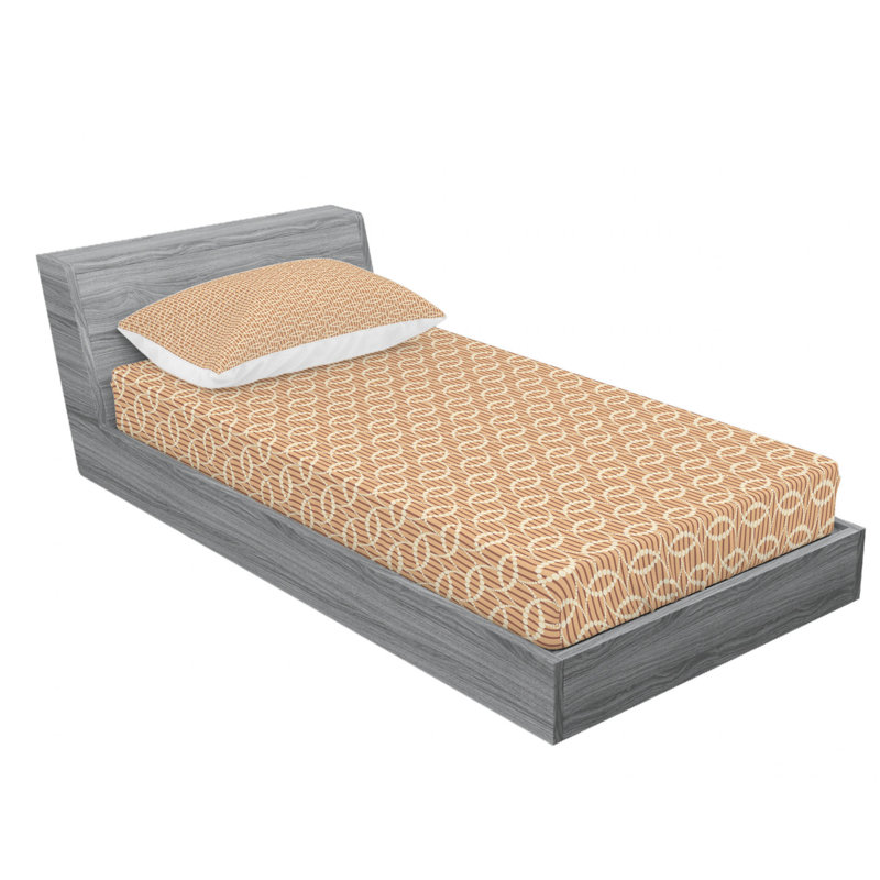Ensemble de draps géométriques, Ensemble de draps pour lit simple avec drap-housse