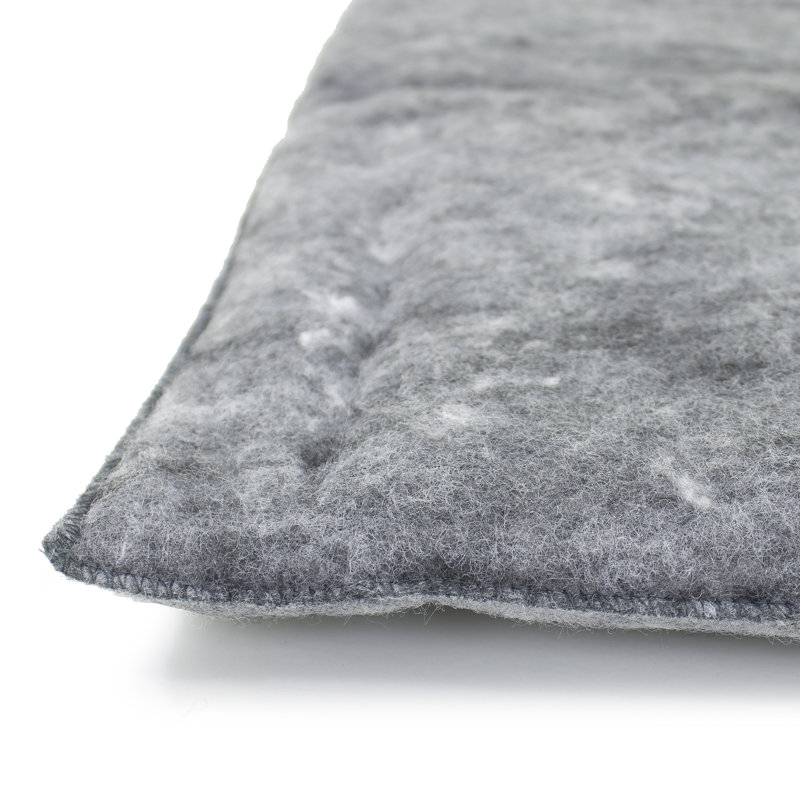 Charcoal Medium Plush Fiberfill Cat Pillow Set