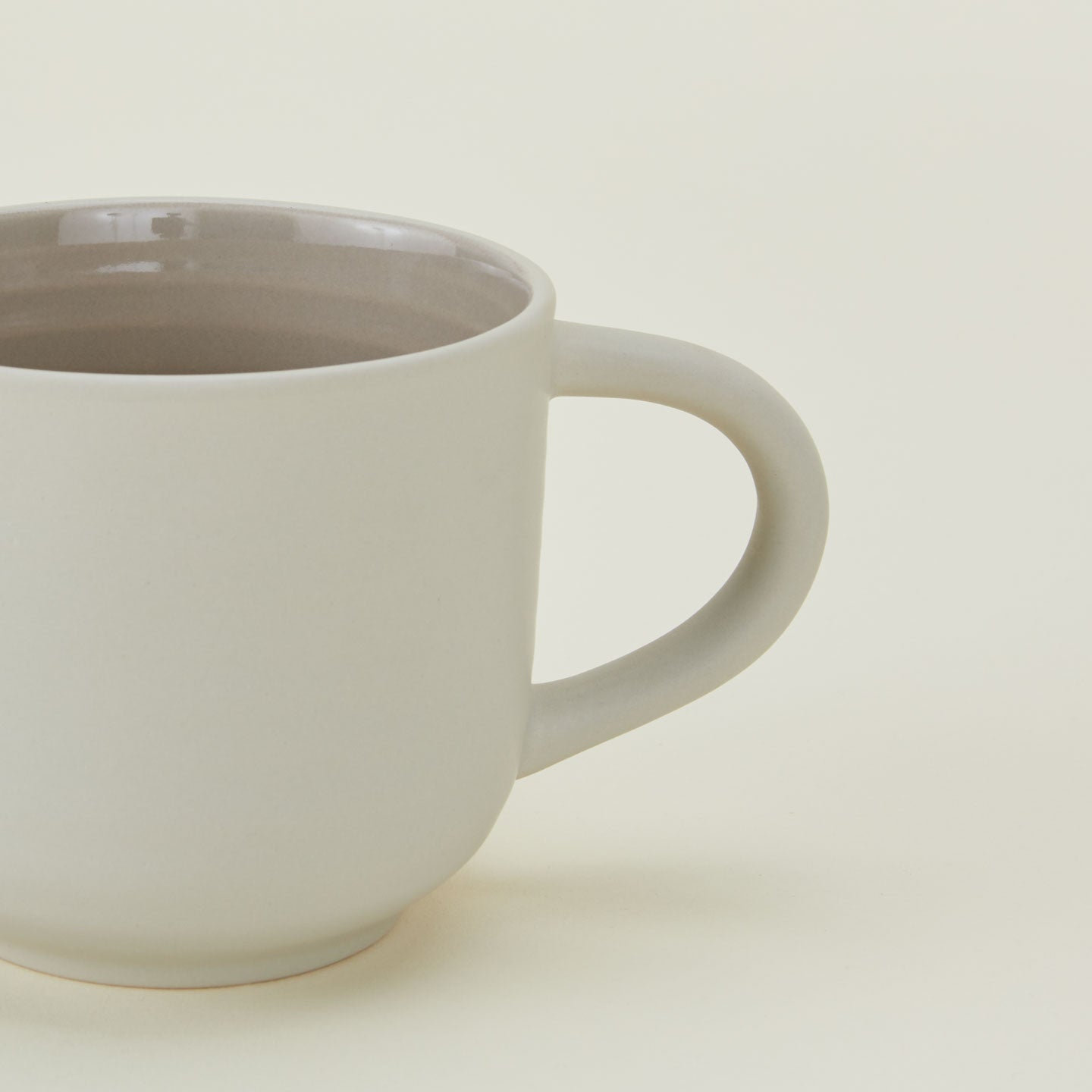 Hirma Stoneware Coffee Mug, Light Gray