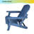 Oversized Wooden Outdoor Folding Adirondack Chair, Patio Lounge Chair – Solid Hemlock Wood, 330-lb Capacity – Pre-Assembled Backrest-136564496