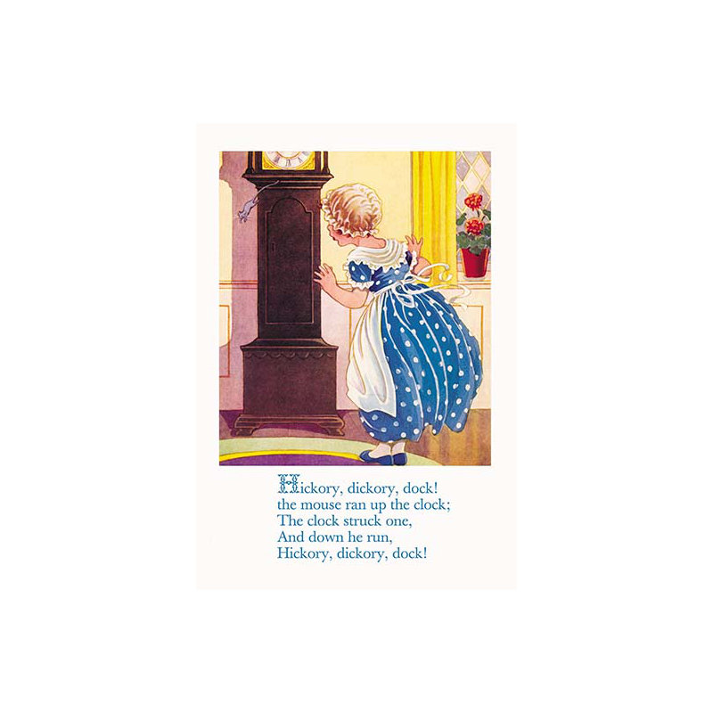 Hickory, dickory, dock ! impression sur image, H 66 po x l 44 po x P 1,5 po