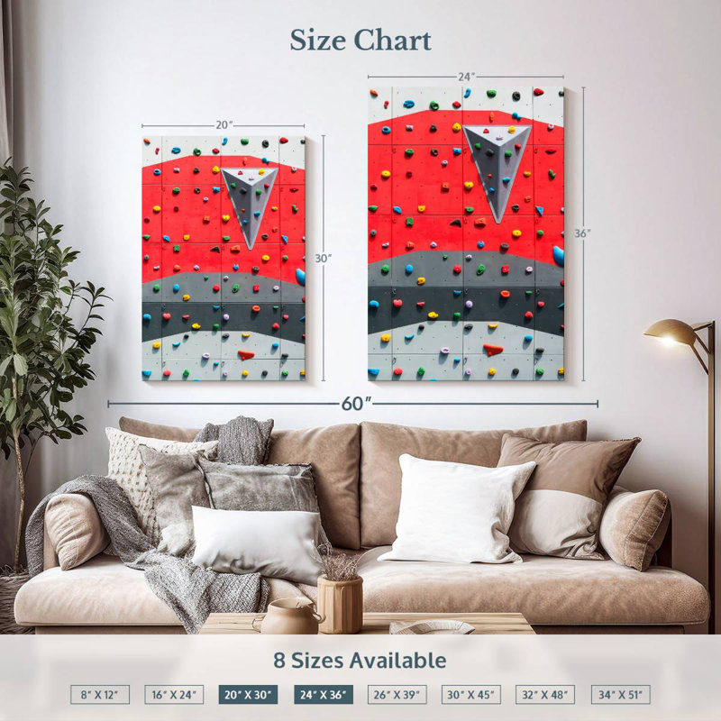 Sireci Indoor Climbing, 36" H x 24" W
