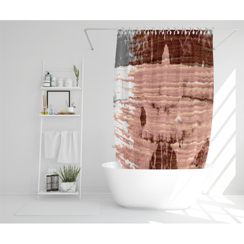 Bird Bath Designer Shower Curtain
