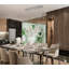 8-Light Chrome Dimmable LED chandelier With Clear Crystal Accents