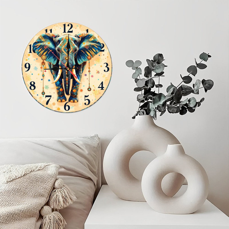 Horloge murale colorée avec un design unique