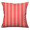 Red Vertical Stripes Double Sided Throw Pillows