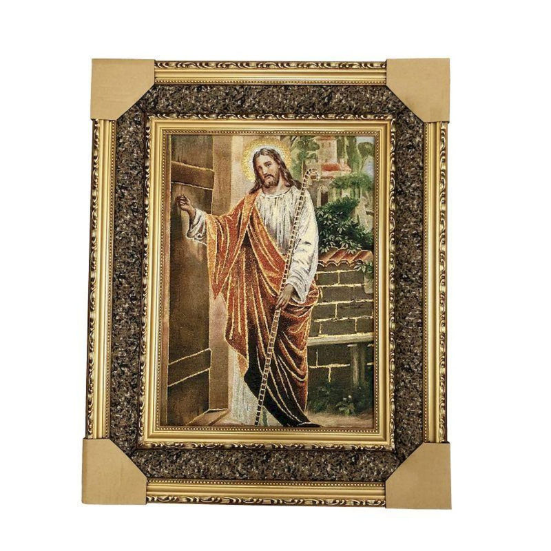 Tapisserie de Jésus frappant à une porte