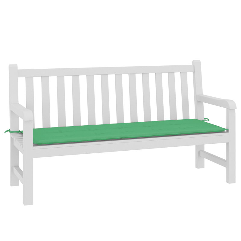 Outdoor Seat Cushion, 1.2" H x 19.7" W x 59.1" D, Green